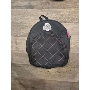 Ohio State‎ Buckeyes Backpack Black Pink Embroidered Diamond Pattern